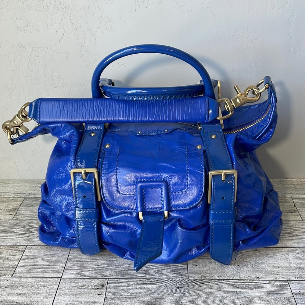 Botkier Sasha Patent Leather Convertible Bag EUC